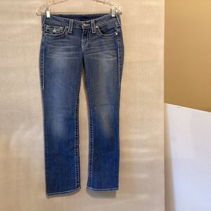 true religion jeans women size 27  blue straight WLH572N38